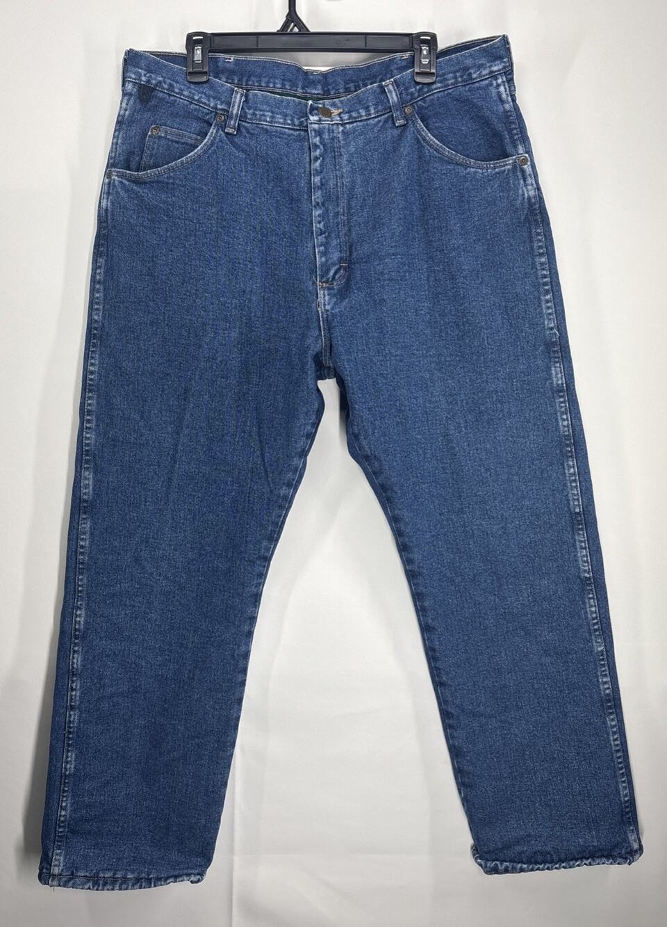 Wrangler Men’s Jeans 38x30 Fleece Lined Green
